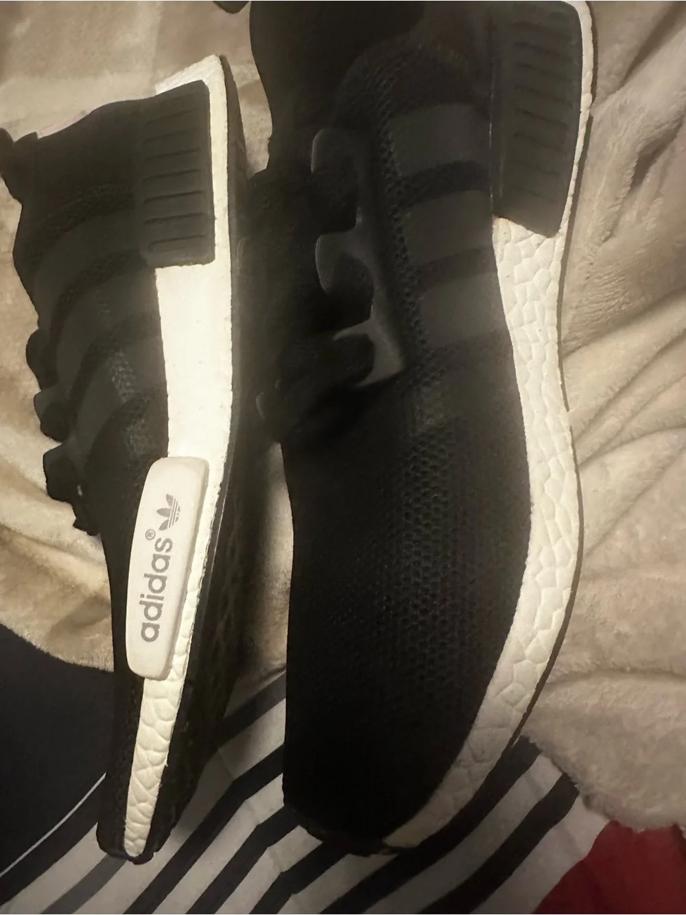 adidas Black Knit NMD R1 with White Midsole